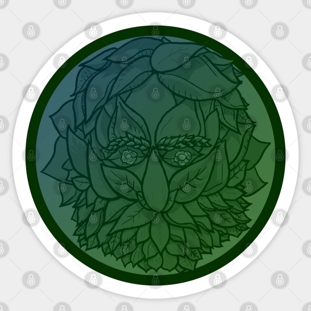 Green man Sticker by Marthin